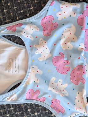 Chickenlegs Animal Crackers Sports Bra - XL